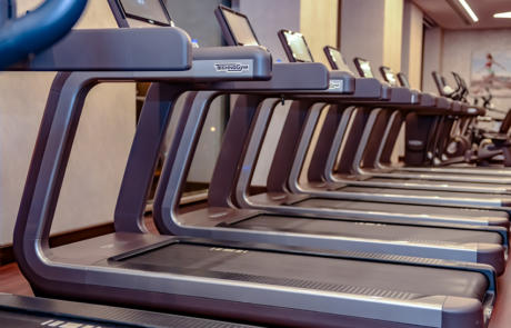 Equipamento Laranja Treadmills Fitness Coluna